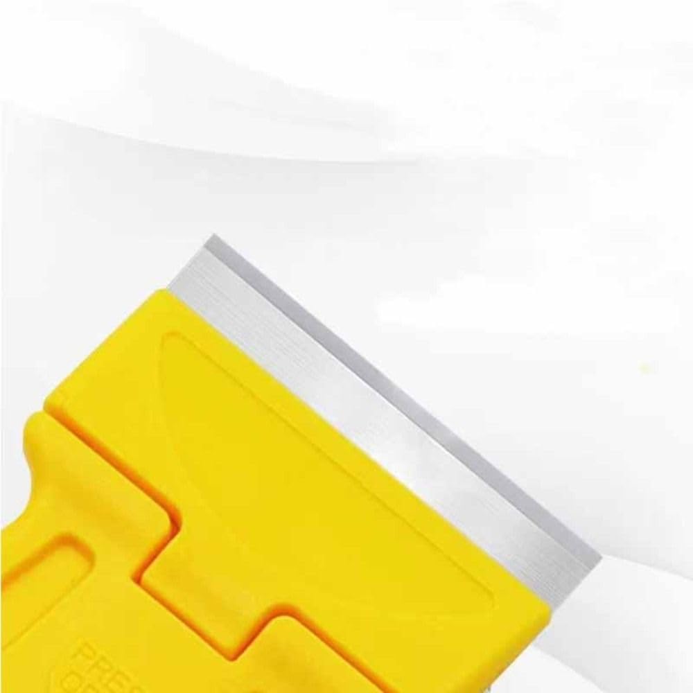 Plastic Razor Blades Scraper Tool Razor Multi-funtional Scraper Remover for Cleaning Paint, Caulk, Label, Decal, Sticker, Floor, Stove Top(Orange)