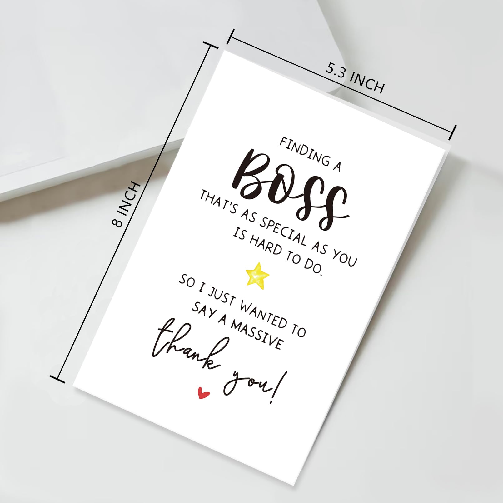 Ogeby Happy Boss’s Day Card Gifts for Him Her, Funny Boss Birthday Cards Gifts for Boss Women Men, I Just Wanted to Say a Massive Thank You