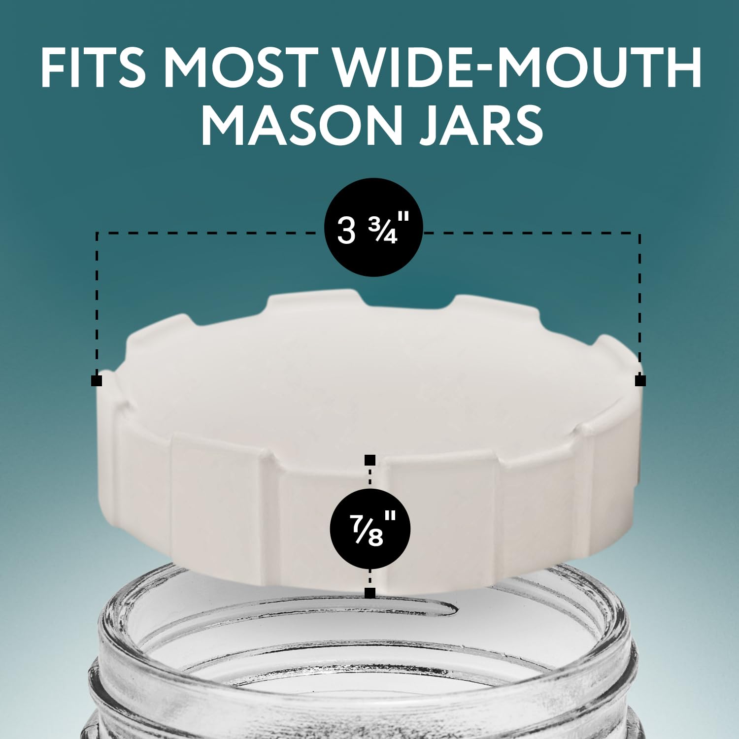 IMPRESA [6 Pack] Wide Mouth Mason Jar Lids - Reusable, Stackable Plastic Lids Wide Mouth - Durable Nesting Wide Mouth Canning Lids in 3 Colors - Airtight Storage Plastic Lids for Mason Jars Wide