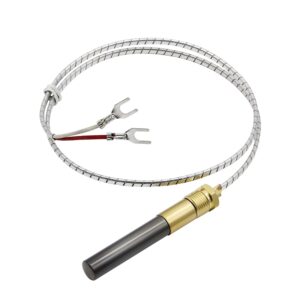 ganivsor 24" thermopile generators 750 millivolt thermopile q313a for gas water heater/fireplace/gas fryer/oven, 750 temperature resistance cluster thermocouple for fireplace (24" aluminum)