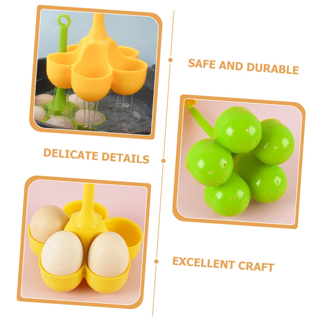 OKUMEYR 2pcs Silicone Egg Tray Poached Egg Holder Egg Poacher Cups Poaching Egg Cooker Egg Cookware Egg Poaching Cups Boiled Egg Cooker Poached Egg Cooker Child Boiled Eggs