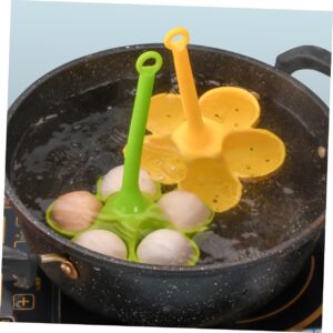 OKUMEYR 2pcs Silicone Egg Tray Poached Egg Holder Egg Poacher Cups Poaching Egg Cooker Egg Cookware Egg Poaching Cups Boiled Egg Cooker Poached Egg Cooker Child Boiled Eggs