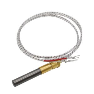 ganivsor 36" thermopile generators 750 millivolt thermopile q313a for gas water heater/fireplace/gas fryer/oven, 750 temperature resistance cluster thermocouple for fireplace (36" aluminum)