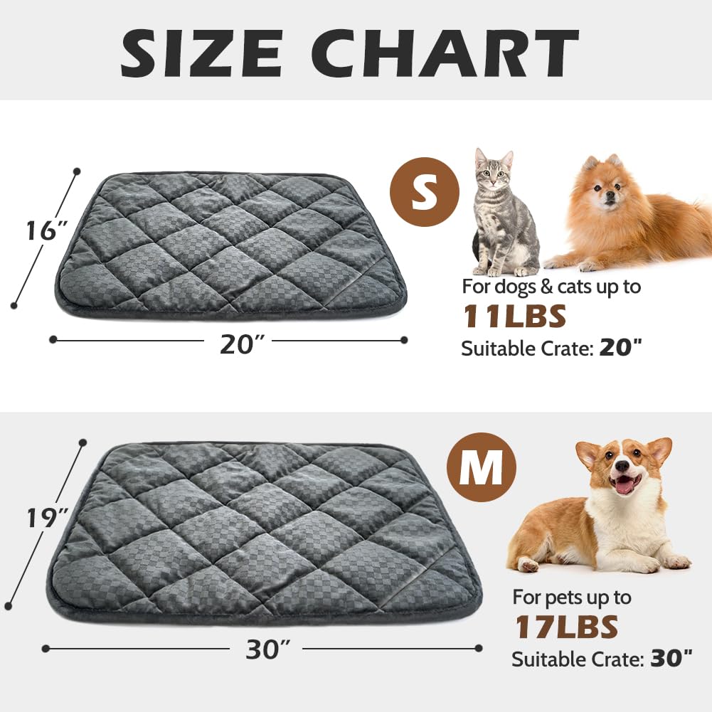 ARGOPET Self Warming Cat Bed (20"x16") Self Heating Cat Mat Warm Thermal Pet Pad with Anti-Slip Bottom Machine Washable Dog Crate Pad for Outdoor and Indoor Pets.