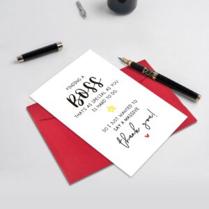 Ogeby Happy Boss’s Day Card Gifts for Him Her, Funny Boss Birthday Cards Gifts for Boss Women Men, I Just Wanted to Say a Massive Thank You