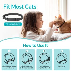 WEALLIN 4 Packs Calming Collar for Cats, Cat Calming Collar Anxiety Aggression Relief Stress Pheromone Collar for Cats, Cat Calming Products with 60 Days Long-Lasting Effect, Adjustable for Most Cat