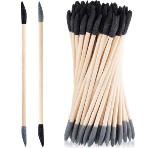 leriton 60 pcs sanding sticks double end matchsticks sanding twigs fine detailing polishing sticks for plastic models wood hobby, 120/280 grit, 5.4 x 0.3 inch