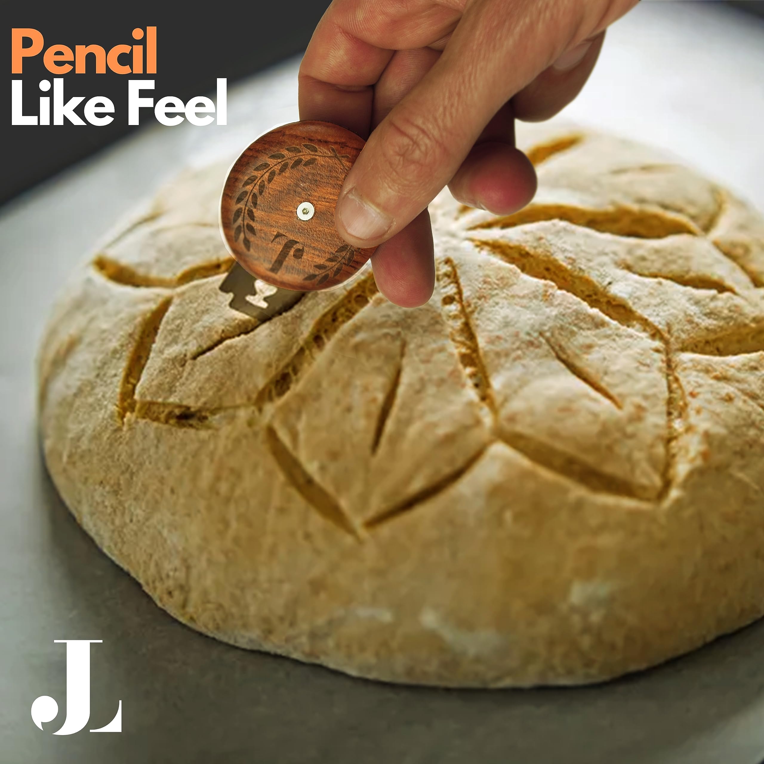 Jean Lemond: Introducing The Pencil-Feel Bread Lame - A UFO Bread Scoring Dough Cutter Tool - Sourdough Scorer Knife Kit With Replaceable Blades For Homemade Artisan And Baguette Bakers (Ash, 1 Pc)