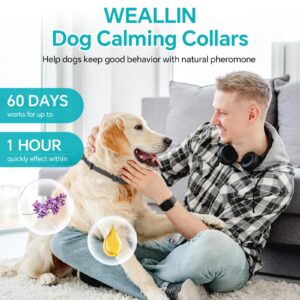 WEALLIN 4 Packs Calming Collar for Cats, Cat Calming Collar Anxiety Aggression Relief Stress Pheromone Collar for Cats, Cat Calming Products with 60 Days Long-Lasting Effect, Adjustable for Most Cat