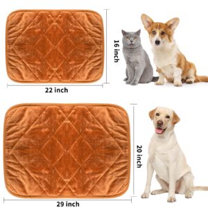 NAMOTEK Self-Warming Cat Bed Indoor/Outdoor Super Soft Self Heating Pet Mat Washable Thermal Pad for Cat & Dog 21x15.7 inch