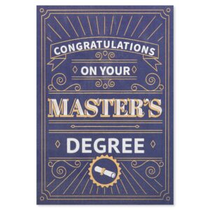 American Greetings Master's Degree Graduation Card (Impressive Achievement)