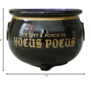 Disney Halloween Candy Bowl Hocus Pocus Cauldron Gifts and Decor l | Cute Ceramic Halloween Decor Gifts For Men and Women And Kids | Official Licensee | 1 Set