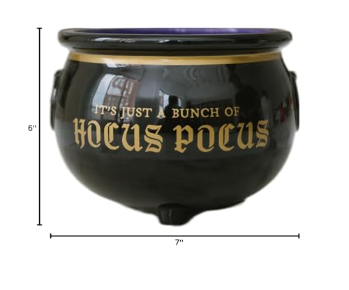 Disney Halloween Candy Bowl Hocus Pocus Cauldron Gifts and Decor l | Cute Ceramic Halloween Decor Gifts For Men and Women And Kids | Official Licensee | 1 Set