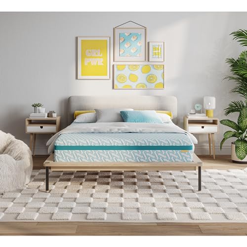 Simmons Blue Dream Gel Memory Foam Mattress: 10'' Medium Firmness Twin Size Mattress - Pressure Relief, Motion Separation, CertiPUR-US Certified - Single Bed in a Box