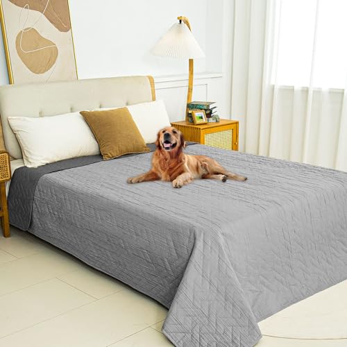 Ameritex 100% Waterproof Dog Bed Blankets Double Sided Dog Couch Cover Knurling Pattern pet Bed Cover Reversible Furniture Couch Sofa Car for Puppy Kids