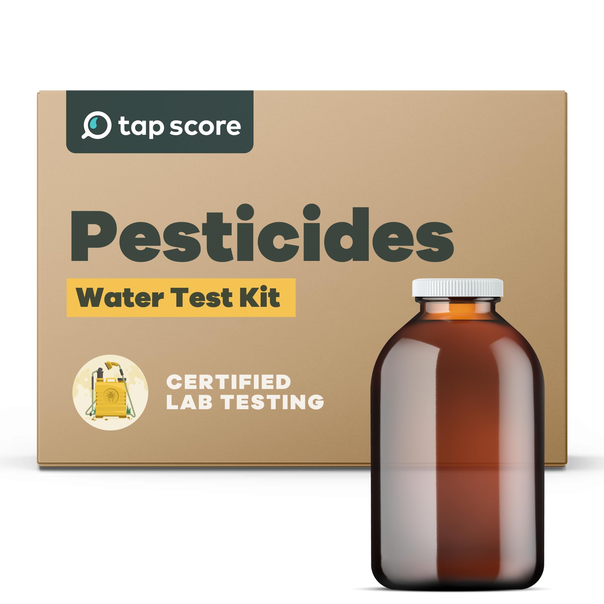 Tap Score Pesticides in Water Test Kit | Specialized EPA Certified Drinking Water Labs | #1 Best Home Water Test 2021-24 NYT Wirecutter | 100% Unbiased