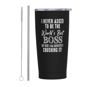 NVFCC Boss Christmas Gifts for Men - Birthday Gifts for Your Male Boss - Funny Boss Gifts for Men - Best Gift for Boss Man - Cool Gifts for Bosses - Best Gifts Ideas for Boss - 20 oz Tumbler