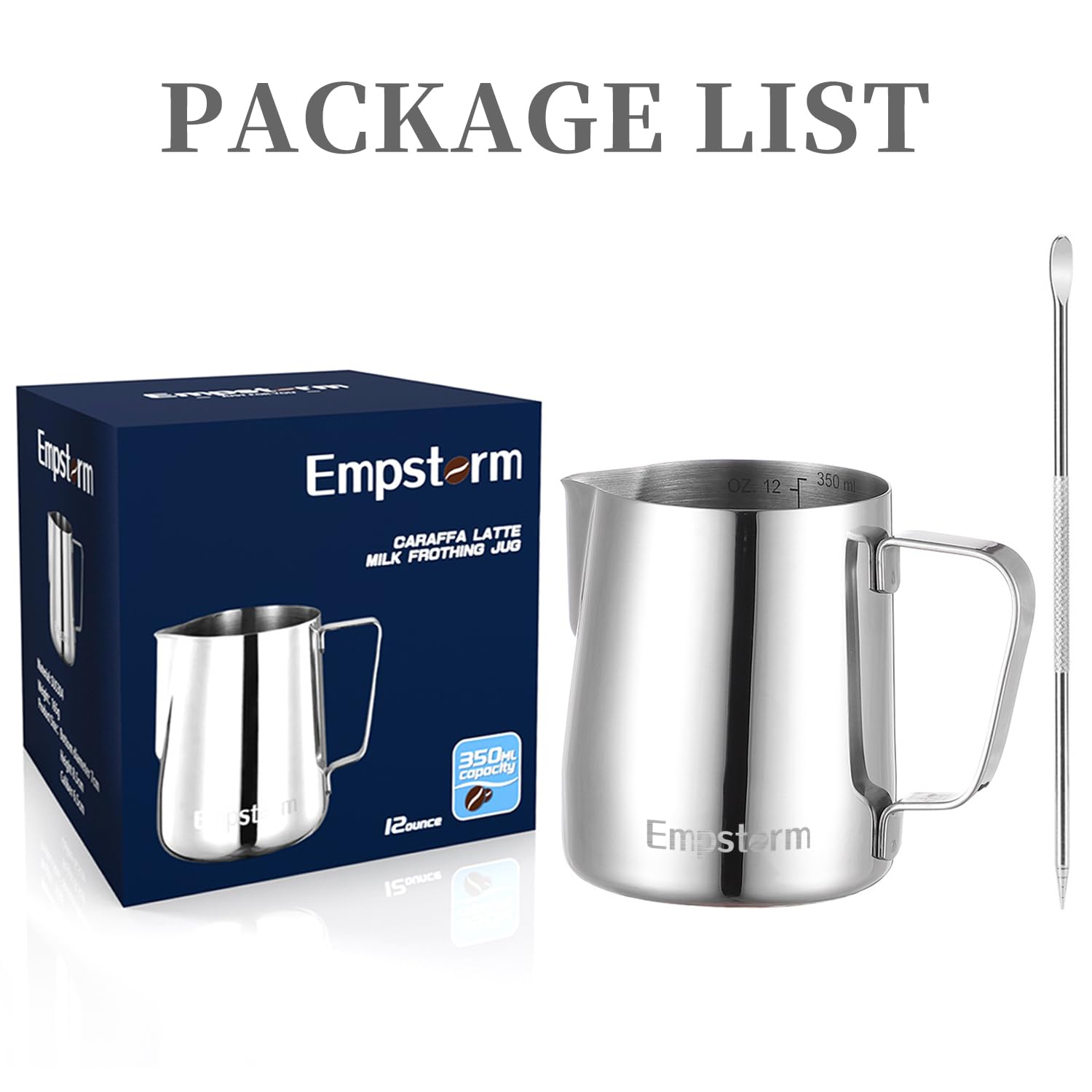 Espresso Machine 20 Bar, 2 in 1 Espresso Maker with Milk Frother Steam Wand - Espresso Accessories Stainless Steel Milk Frothing Pitcher 12OZ(350ml) with Decorating Pen