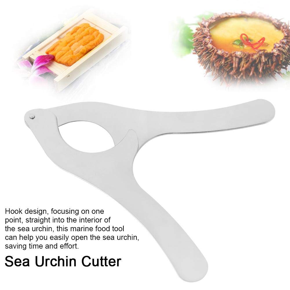 Maxmartt Sea Urchin Opener Stainless Steel Sea Urchin Cutter Multifunctional Seafood Tool for Kitchen Resturant