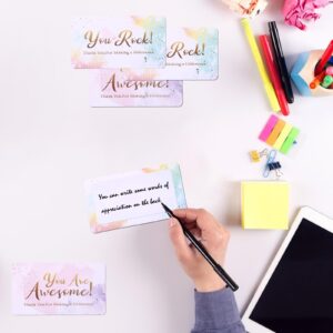 Ouligay 100 Pcs Positive Affirmations Cards For Kids You Are Awesome Cards Bulk Colorful Mini Inspirational Motivational Cards Funny Employee Appreciation Cards Gifts For Students Staff Teachers