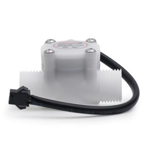 SENSTREE G1/2 ’’ Flow Hall Sensor BSP thread, Food Grade POM 1-30L/Min Flow Meter, Food Grade Flowmeter Counter