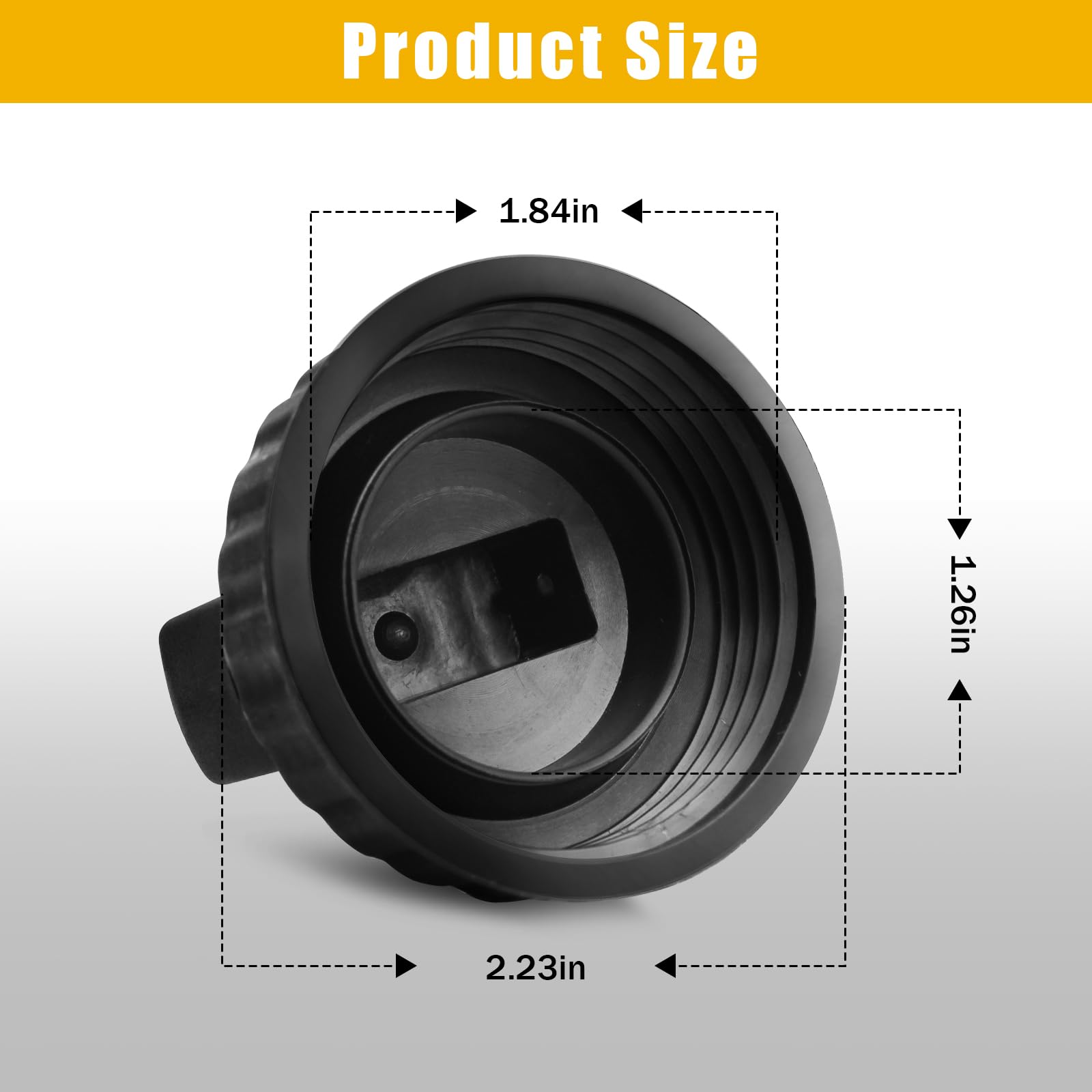 Hasanbar 73185 Replacement Part New Drain Cap Wet/Dry Vacs Shop Vacuums, Shop Vac Drain Cap for Workshop, Replacement Part New Drain Cap, Black