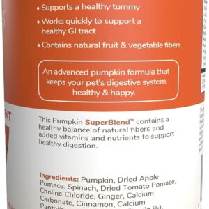 Aurora Pet Bundle (3) Fruitables Pumpkin Superblend Digestive Dog & Cat Supplement (15-oz Each) with AuroraPet Wipes