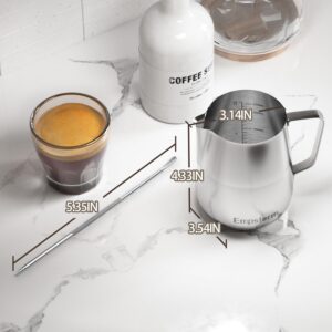 Espresso Machine 20 Bar, 2 in 1 Espresso Maker with Milk Frother Steam Wand - Espresso Accessories Stainless Steel Milk Frothing Pitcher 12OZ(350ml) with Decorating Pen