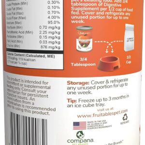 Aurora Pet Bundle (3) Fruitables Pumpkin Superblend Digestive Dog & Cat Supplement (15-oz Each) with AuroraPet Wipes