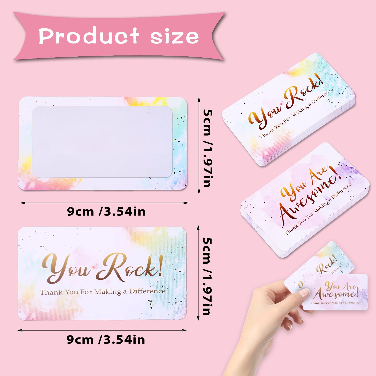 Ouligay 100 Pcs Positive Affirmations Cards For Kids You Are Awesome Cards Bulk Colorful Mini Inspirational Motivational Cards Funny Employee Appreciation Cards Gifts For Students Staff Teachers