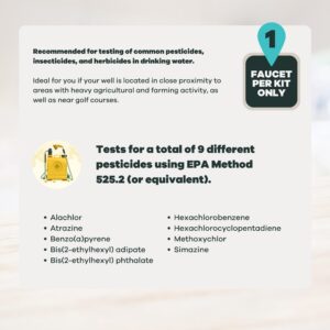 Tap Score Pesticides in Water Test Kit | Specialized EPA Certified Drinking Water Labs | #1 Best Home Water Test 2021-24 NYT Wirecutter | 100% Unbiased