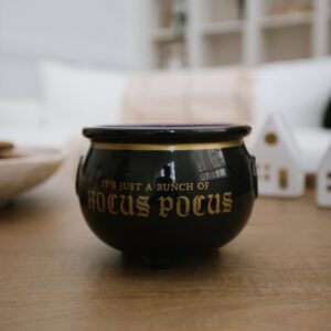 Disney Halloween Candy Bowl Hocus Pocus Cauldron Gifts and Decor l | Cute Ceramic Halloween Decor Gifts For Men and Women And Kids | Official Licensee | 1 Set