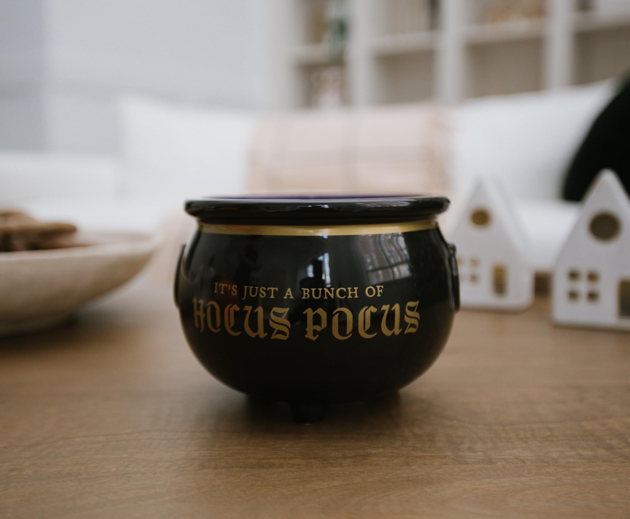 Disney Halloween Candy Bowl Hocus Pocus Cauldron Gifts and Decor l | Cute Ceramic Halloween Decor Gifts For Men and Women And Kids | Official Licensee | 1 Set