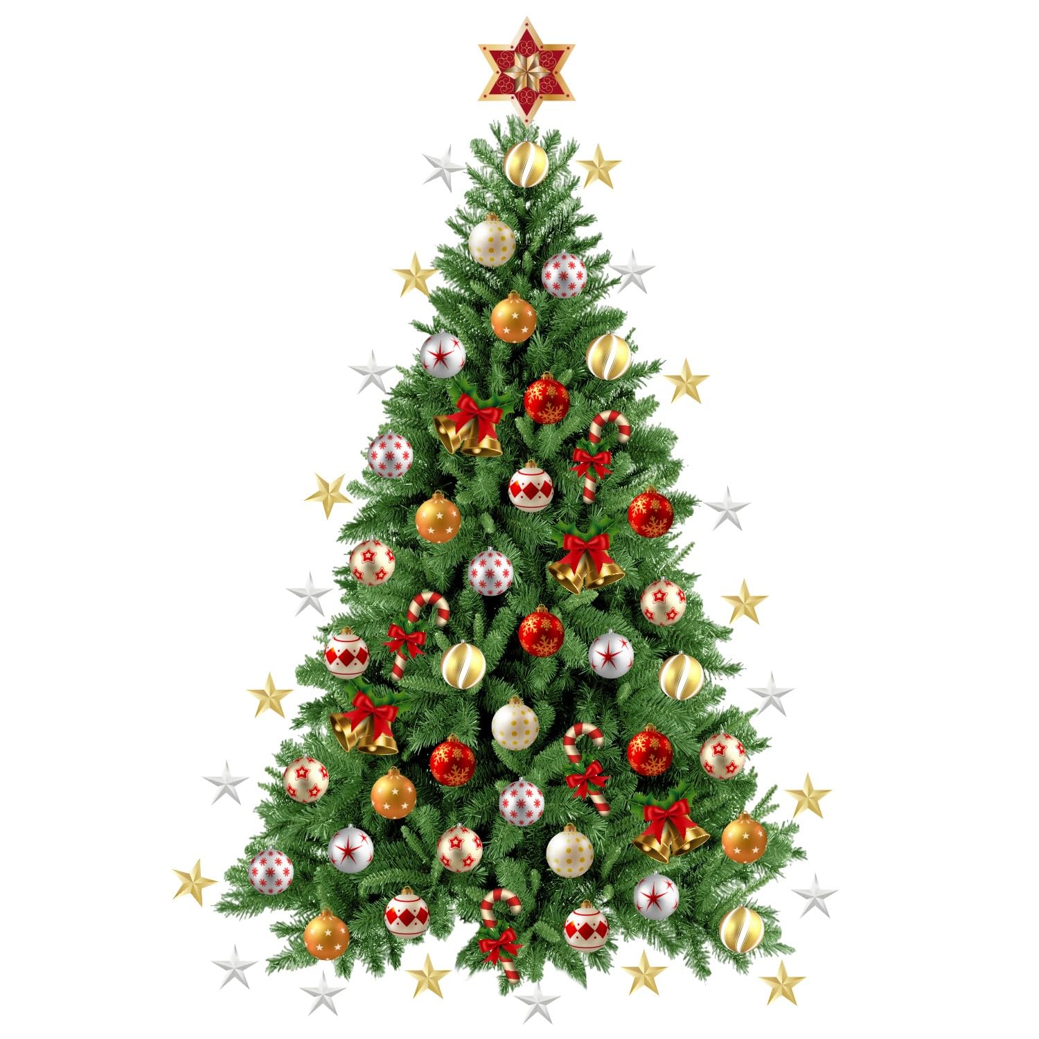 TOARTi Christmas Wall Sticker Merry Christmas Wall Decals Christmas Trees Decal Xmas Holiday Decoration Christmas Party Supplies Christmas Trees Sticker Stickers