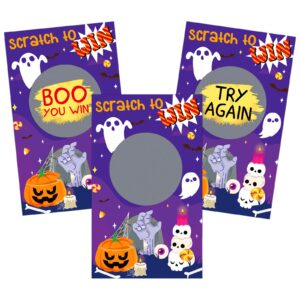 waahome halloween scratch off cards for kids adults 28 players ghost scratch off cards for halloween baby shower birthday party supplies favors classroom family activities prizes