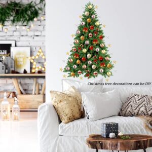 TOARTi Christmas Wall Sticker Merry Christmas Wall Decals Christmas Trees Decal Xmas Holiday Decoration Christmas Party Supplies Christmas Trees Sticker Stickers