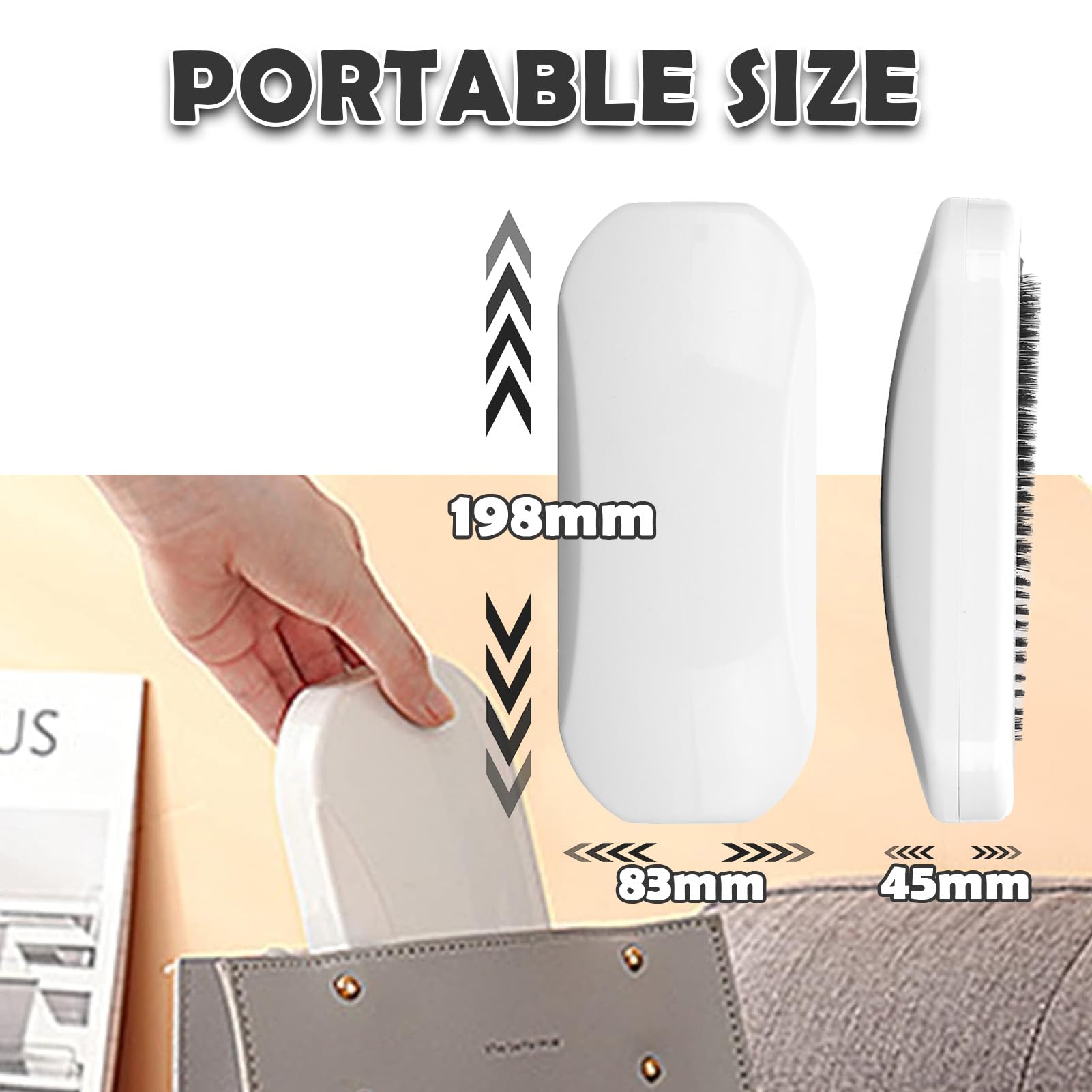 Handheld Crumb Sweeper, Reusable Handheld Crumb Sweeper Home Soft Hair Debris Collector for Servers, Crumber Tool for Table Mat Bed Sheets Sofa cleansings Brush