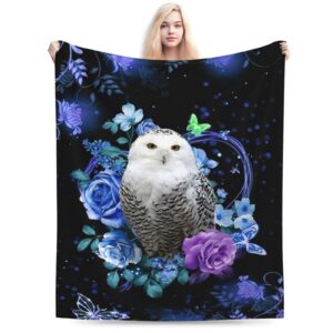 Owl Blanket Owl Gifts for Women Soft Cozy Owl Stuffed Throw Blanket Owl Animal Fleece Plush Bedding Blanket for Girls Kids Adults Bed 40"X50"