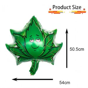 CYMYLAR 23pcs Weed Marijuana Balloons And Banner/Lip Smoking Balloons/Cannabis Birthday Themed Party/Lets Get Lit /Marijuana Theme Decorations/Weed Aluminum Balloon/Weed Balloons Party Supplies