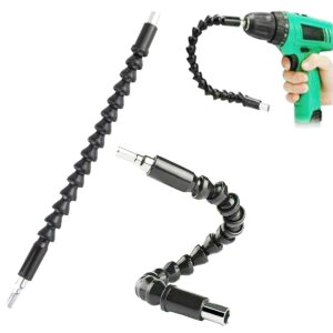 hzachyx universal metal flexible shaft electric drill connecting shaft bending extension rod electric drill electric screw flexible shaft hose 2pc