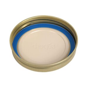 Superb Wide Mouth Mason Jar Canning Lids with Bands/Jar Rings – Made in the USA (24 Lids with Rings)