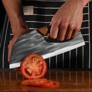 Meat Cleaver,Cleaver Knife, 9.5 inch Design Labor-saving Knife 50Cr15mov Forged Kitchen Knife Lady Kitchen Knives Household Safe Cooking Knife