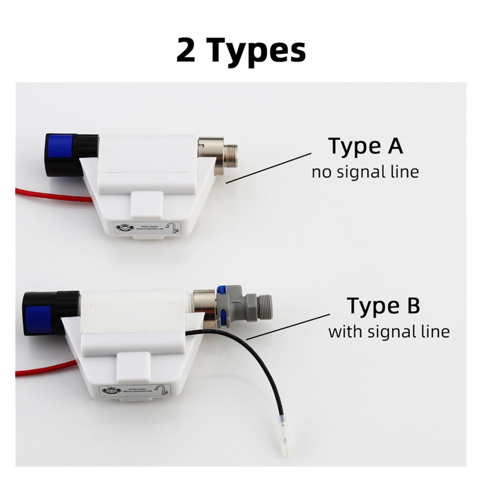 VOIV Touch Controller Accessorries for Kitchen Faucet Smart Induction Sensor Mixer Replacement Spare Part with Battery Box (Color : B with signal line)