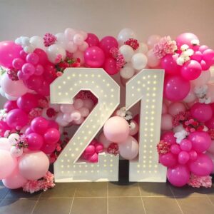 Pink and White Party Balloons,Pink Latex Balloons 50 Pcs 12 inch Baby Pink Balloons Pink Confetti Balloons For Wedding Engagement Birthday Gender Reveal Parties Baby Shower Decoration