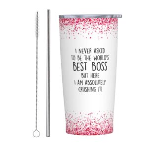 NVFCC Boss Christmas Gifts for Women - Birthday Gifts for Your Female Boss - Funny Boss Gifts for Women - Best Gift for Boss Lady - Cool Gifts for Boss - Best Gifts Ideas for Boss Lady - 20oz Tumbler