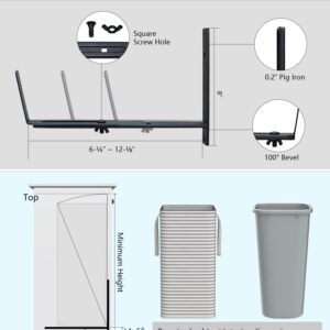 ZRD Tilt Out Trash Can Cabinet DIY Kit for Single Cabinet, Pet Proof Hidden Trash Can Cabinet Conversion Kit, Suitable for Kitchen, Bathroom, Living Room, and Dining Room