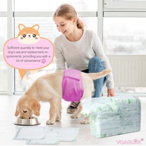 Dog Diaper Liners for Male and Female Dogs, 100ct, Super Absorbent Disposable Dog Diapers Booster Pads fit Most Pet Belly Bands and Wraps (X-Large)