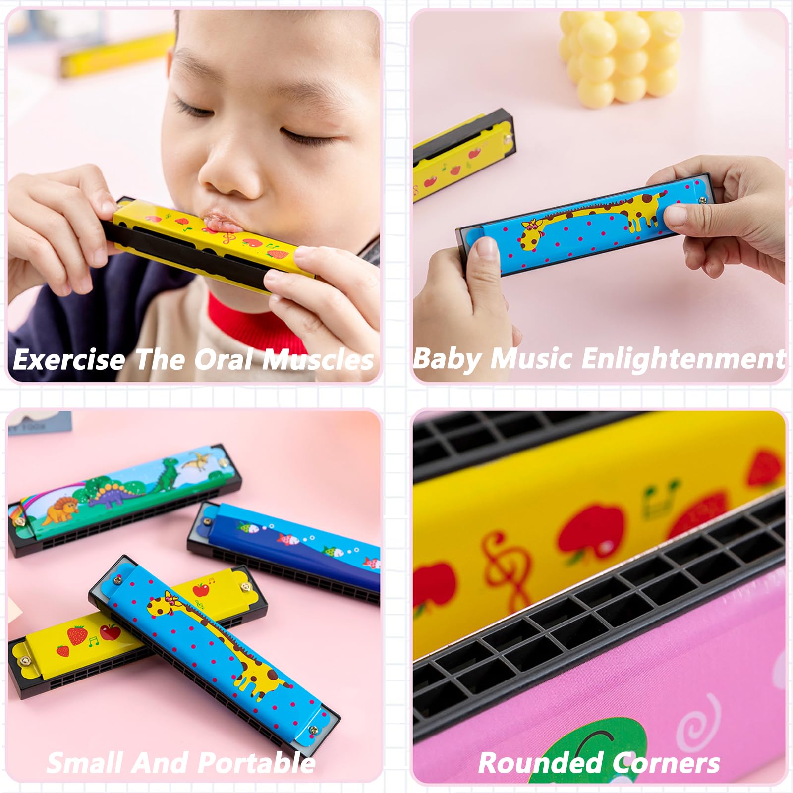 24 Pcs Kids Harmonica Party Favors - Perfect for Birthday Parties, Goodie Bags, and Gifts for Toddlers