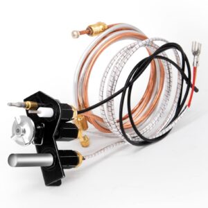 hiorucet natural gas (ng) 69l17 pilot assembly kit for lennox elite, ihp, merit, serefina, superior, astria fireplaces, 69l1701, 904405, j4117 sit pilot replacement part with thermocouple, thermopile.