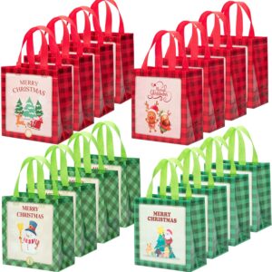 Mr. Pen- Reusable Christmas Gift Bags, 12 Pcs, Xmas Gift Bags Christmas Tote Bags with Handles, Reusable Christmas Bags for Gifts, Holiday Gift Bags, Christmas Reusable Bags, Christmas Totes